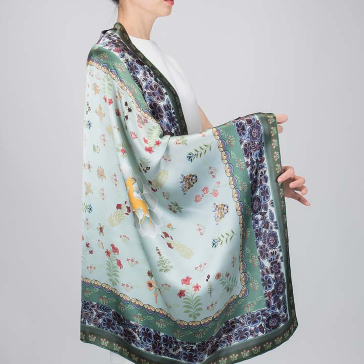 “鹿女传奇”90厘米方巾