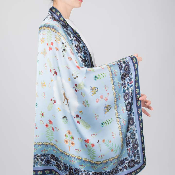 “鹿女传奇”90厘米方巾